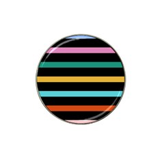 Colorful Mime Black Stripes Hat Clip Ball Marker (10 Pack) by tmsartbazaar