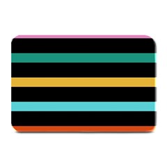 Colorful Mime Black Stripes Plate Mats