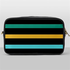 Colorful Mime Black Stripes Toiletries Bag (one Side) by tmsartbazaar