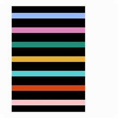 Colorful Mime Black Stripes Small Garden Flag (two Sides) by tmsartbazaar