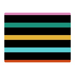 Colorful Mime Black Stripes Double Sided Flano Blanket (mini)  by tmsartbazaar