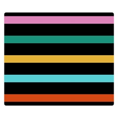 Colorful Mime Black Stripes Double Sided Flano Blanket (small)  by tmsartbazaar