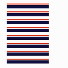 Red With Blue Stripes Large Garden Flag (two Sides) by tmsartbazaar