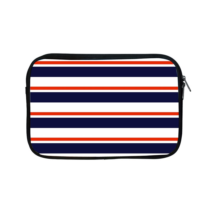 Red With Blue Stripes Apple iPad Mini Zipper Cases