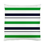 Green With Blue Stripes Standard Cushion Case (One Side) Front