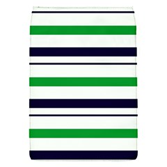 Green With Blue Stripes Removable Flap Cover (s) by tmsartbazaar