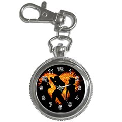 Shadow Heart Love Flame Girl Sexy Pose Key Chain Watches by HermanTelo