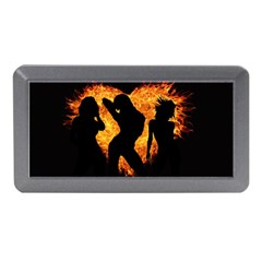 Shadow Heart Love Flame Girl Sexy Pose Memory Card Reader (mini) by HermanTelo