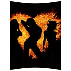 Shadow Heart Love Flame Girl Sexy Pose Back Support Cushion