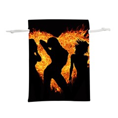 Shadow Heart Love Flame Girl Sexy Pose Lightweight Drawstring Pouch (s)