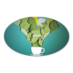 Illustrations Drink Oval Magnet by HermanTelo