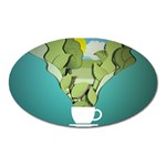 Illustrations Drink Oval Magnet Front