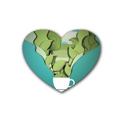 Illustrations Drink Rubber Coaster (heart) 