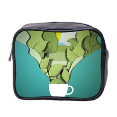 Illustrations Drink Mini Toiletries Bag (two Sides)