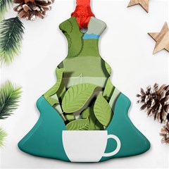 Illustrations Drink Christmas Tree Ornament (two Sides)