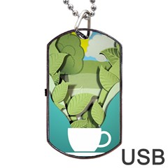 Illustrations Drink Dog Tag Usb Flash (one Side)