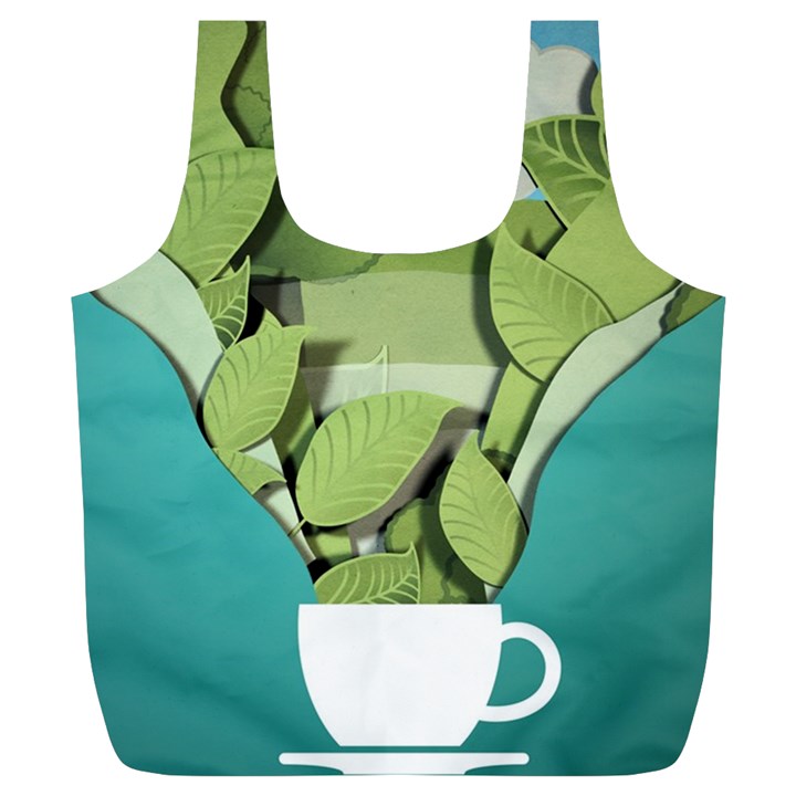 Illustrations Drink Full Print Recycle Bag (XL)