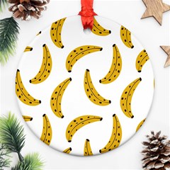 Banana Fruit Yellow Summer Ornament (round) by Mariart