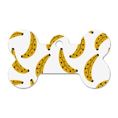 Banana Fruit Yellow Summer Dog Tag Bone (two Sides) by Mariart