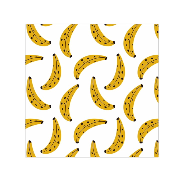 Banana Fruit Yellow Summer Small Satin Scarf (Square)