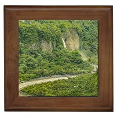 Amazonia Landscape, Banos, Ecuador Framed Tile