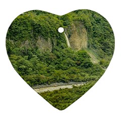 Amazonia Landscape, Banos, Ecuador Ornament (heart) by dflcprintsclothing