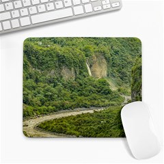 Amazonia Landscape, Banos, Ecuador Large Mousepads by dflcprintsclothing