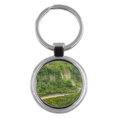 Amazonia Landscape, Banos, Ecuador Key Chain (round) by dflcprintsclothing