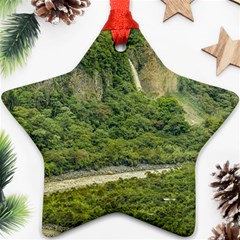 Amazonia Landscape, Banos, Ecuador Star Ornament (two Sides) by dflcprintsclothing