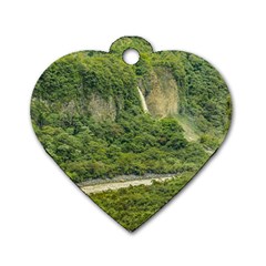 Amazonia Landscape, Banos, Ecuador Dog Tag Heart (one Side) by dflcprintsclothing