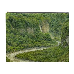 Amazonia Landscape, Banos, Ecuador Cosmetic Bag (xl) by dflcprintsclothing