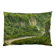 Amazonia Landscape, Banos, Ecuador Pillow Case (two Sides) by dflcprintsclothing