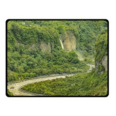 Amazonia Landscape, Banos, Ecuador Double Sided Fleece Blanket (small) 