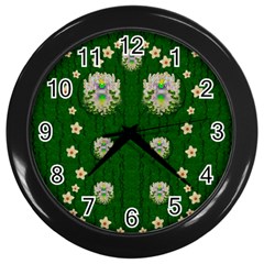 The Way To Freedom One Island One Gnome Wall Clock (black) by pepitasart