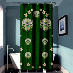 The Way To Freedom One Island One Gnome Shower Curtain 36  X 72  (stall)  by pepitasart