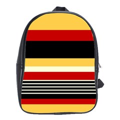 Contrast Yellow With Red School Bag (large) by tmsartbazaar