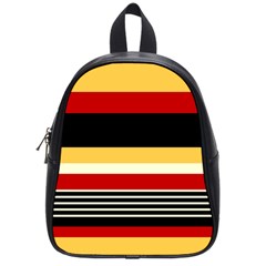 Contrast Yellow With Red School Bag (small) by tmsartbazaar