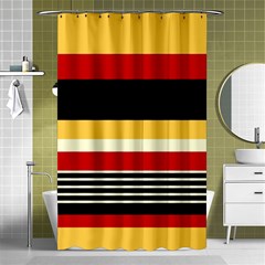 Contrast Yellow With Red Shower Curtain 48  X 72  (small)  by tmsartbazaar