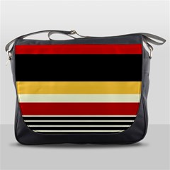 Contrast Yellow With Red Messenger Bag by tmsartbazaar