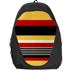 Contrast Yellow With Red Backpack Bag by tmsartbazaar