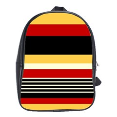 Contrast Yellow With Red School Bag (xl) by tmsartbazaar