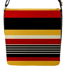 Contrast Yellow With Red Flap Closure Messenger Bag (s) by tmsartbazaar