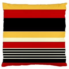 Contrast Yellow With Red Standard Flano Cushion Case (two Sides)