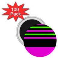 Disco Stripes 1 75  Magnets (100 Pack) 