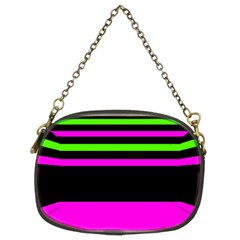 Disco Stripes Chain Purse (two Sides) by tmsartbazaar