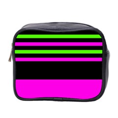 Disco Stripes Mini Toiletries Bag (two Sides) by tmsartbazaar