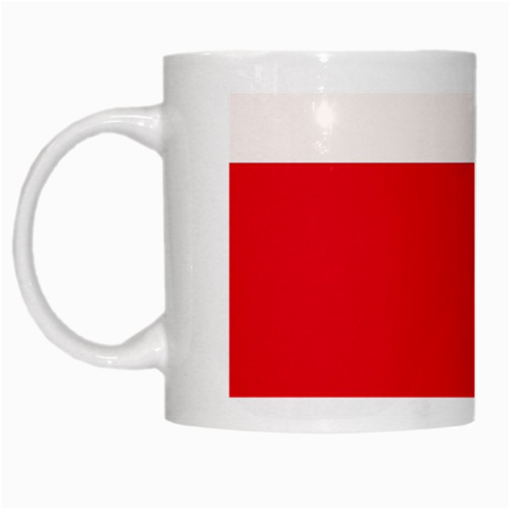 Navy Blue With Red White Mugs