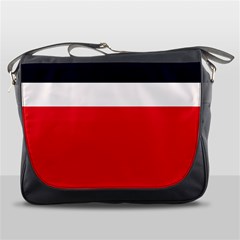 Navy Blue With Red Messenger Bag by tmsartbazaar