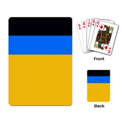 Bright Yellow With Blue Playing Cards Single Design (rectangle) by tmsartbazaar