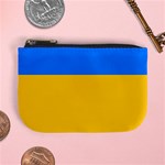 Bright Yellow With Blue Mini Coin Purse Front